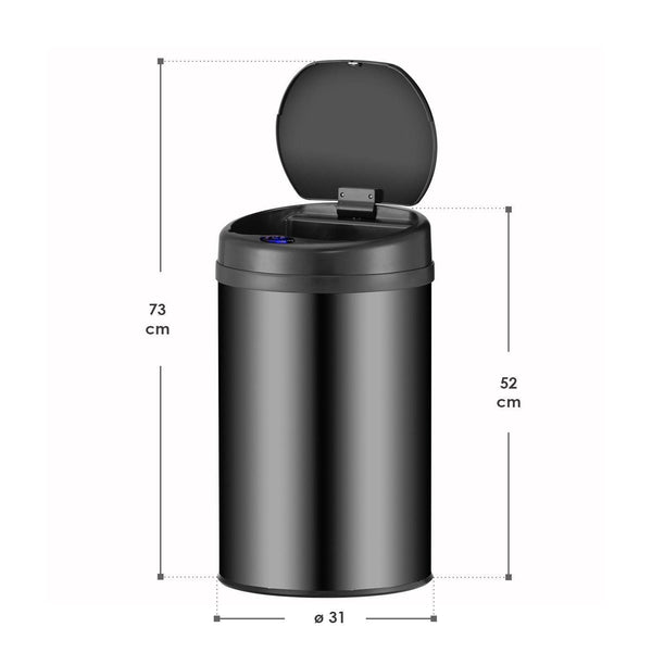 Automatischer Mülleimer mit Sensor - 30L Schwarz
