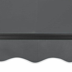 Gelenkarmmarkise 350 x 300 cm mit Kurbel Grau