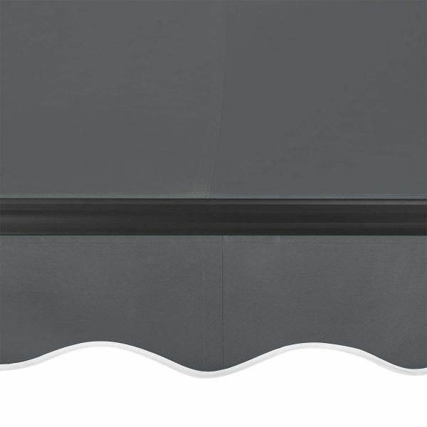 Gelenkarmmarkise 350 x 300 cm mit Kurbel Grau