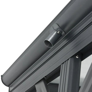 Carport mit Flachdach 5 x 3 m in Dunkelgrau