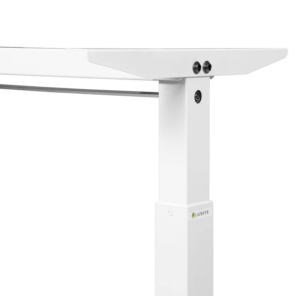 Elektrisch verstellbarer Schreibtisch 120x60 cm Weiss