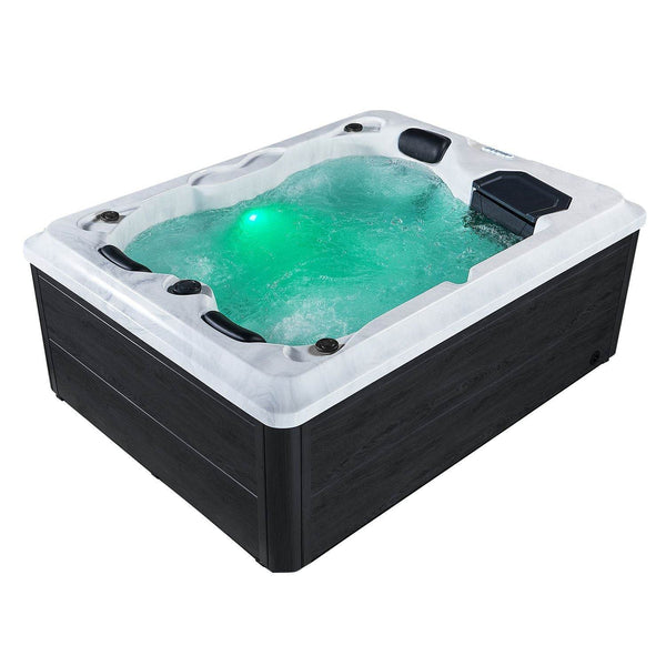 Outdoor Whirlpool Oasis mit LED Massagedüsen