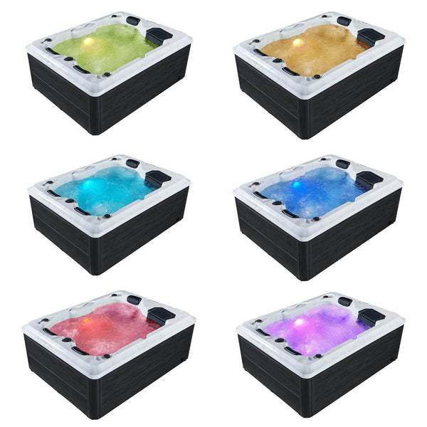 Outdoor Whirlpool Oasis mit LED Massagedüsen