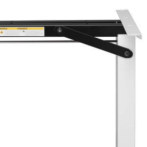 Elektrisch verstellbarer Schreibtisch 140x60 cm in Weiss