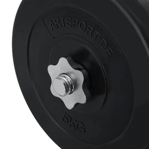 3in1 Hantelset 60kg Kurz-, Lang- und Curlhantel