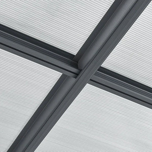 Carport mit Flachdach 5 x 3 m in Dunkelgrau
