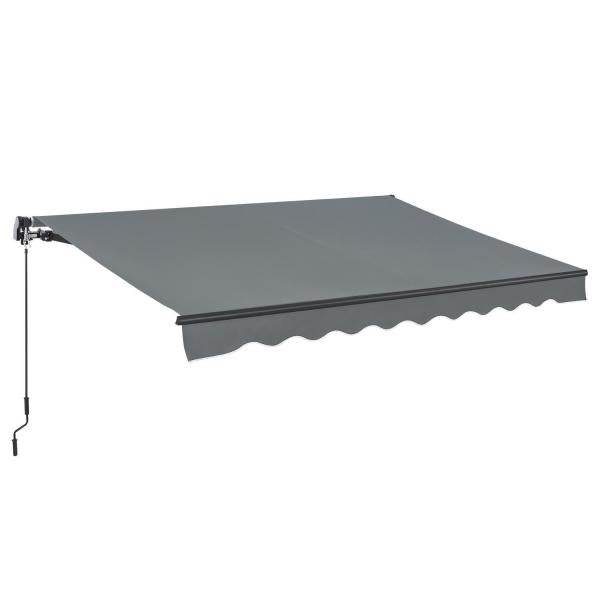 Gelenkarmmarkise 250 x 200 cm mit Kurbel Grau