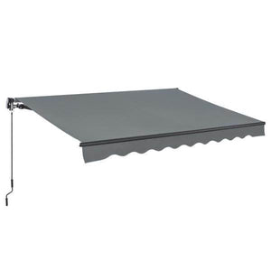 Gelenkarmmarkise 250 x 200 cm mit Kurbel Grau