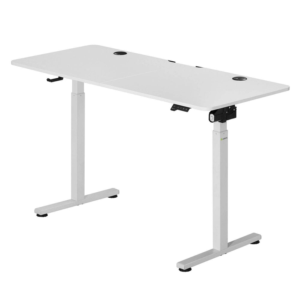 Elektrisch verstellbarer Schreibtisch 120x60 cm Weiss