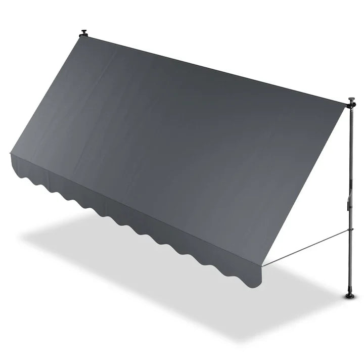 Klemmmarkise Kapstadt 400x120 cm Grau