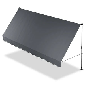 Klemmmarkise Kapstadt 400x120 cm Grau