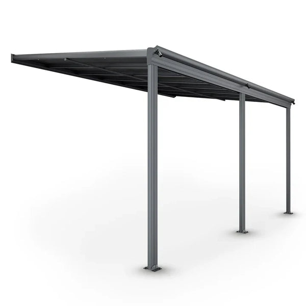 Terrassendach Borneo 4 x 3 m dunkelgrau