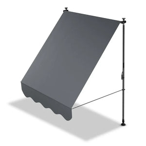 Klemmmarkise Kapstadt 150x120 cm Grau