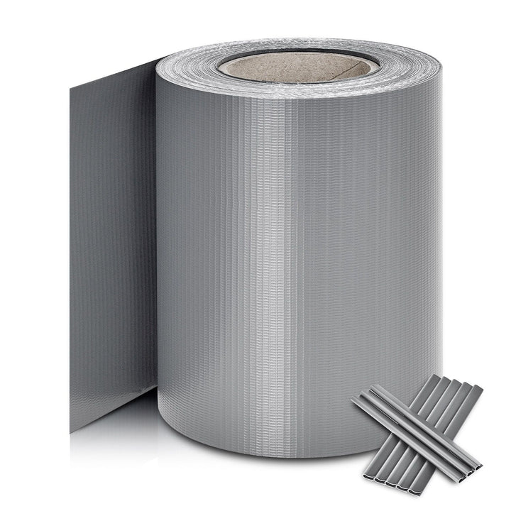 Doppelmattenzaun & Einzelmattenzaun Sichtschutz Hellgrau