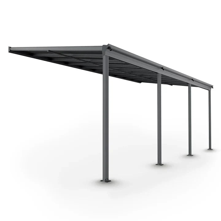 Terrassenüberdachung Dach Borneo 6x3 m Grau