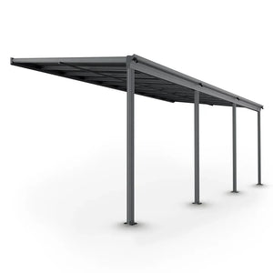 Terrassenüberdachung Dach Borneo 6x3 m Grau