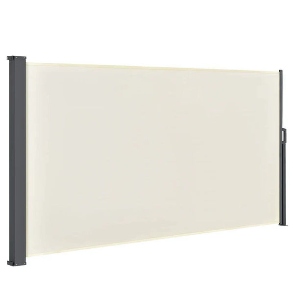 Seitenmarkise Dubai 300 x 200 cm Ausziehbarer Sichtschutz beige