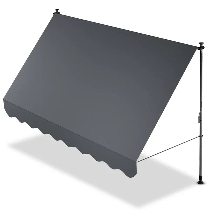Klemmmarkise Kapstadt 300x120 cm Grau