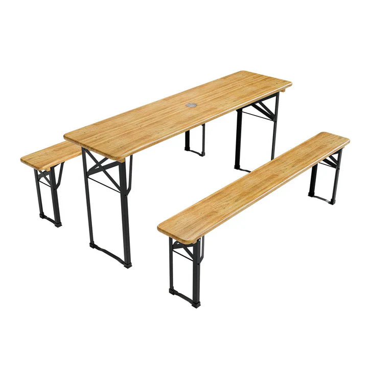 Bierzeltgarnitur Biertisch Bichl 3-teilig klappbar