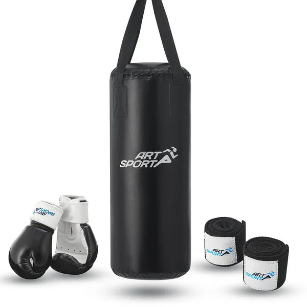 Boxsack Set 10 kg für Kinder mit Boxhandschuhen