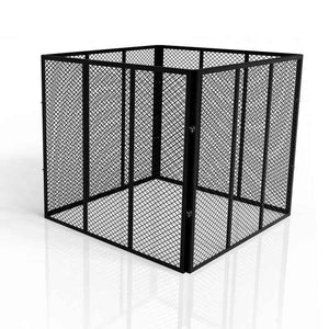Metall Komposter für Gartenabfälle 450L Schwarz