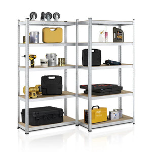 2er Set Lagerregal Schwerlastregale "Basic" 180 x 90 x 40 cm