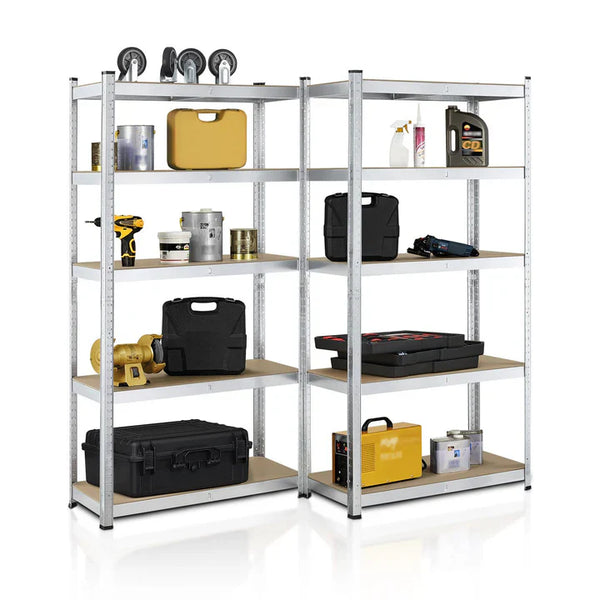 2er Set Lagerregal Schwerlastregale "Basic" 180 x 90 x 40 cm