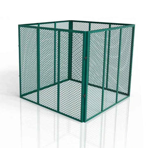 Metall Komposter für Gartenabfälle 800L Dunkelgrün