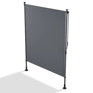 Senkrechtmarkise Barbados 150x310 cm Grau