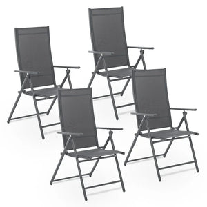 Gartenstuhl Calena klappbar Grau