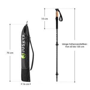 Nordic Walking Stöcke - Schwarz