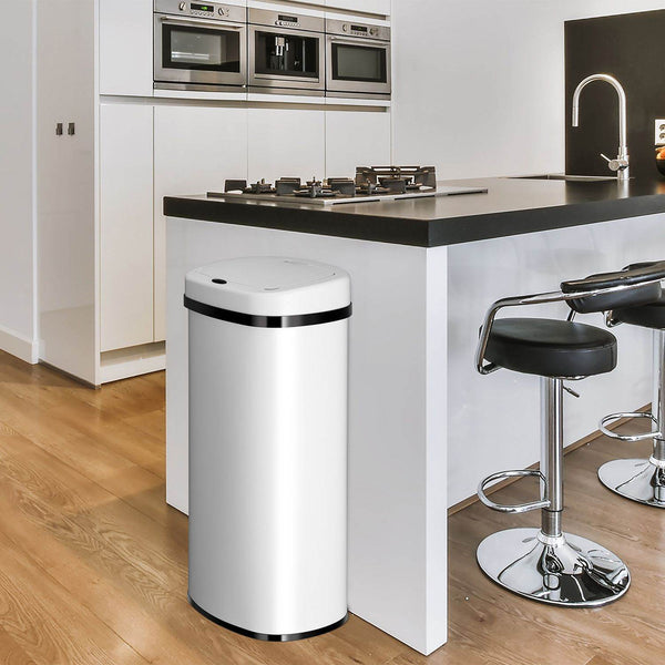 Automatischer Mülleimer mit Sensor - 70L Weiss