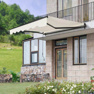 Gelenkarmmarkise 250 x 200 cm mit Kurbel Beige