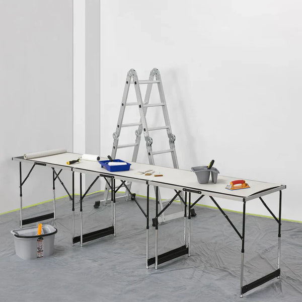 3er Set Klapptisch Alu Multifunktionstisch 3-teilig Schwarz