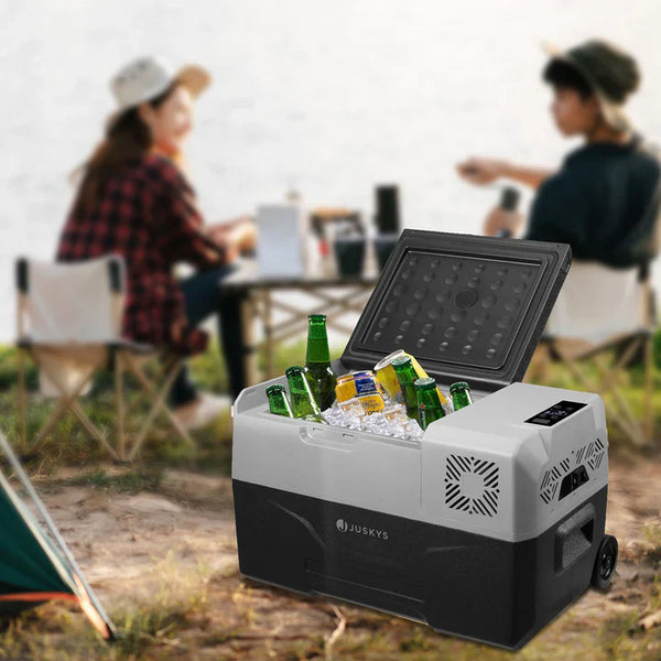 Kompressor Kühlbox Yukon 30 l in Grau App-Steuerung und USB-Ladebuchse