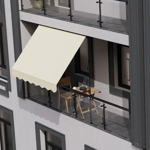 Klemmmarkise Kapstadt 350x120 cm Beige