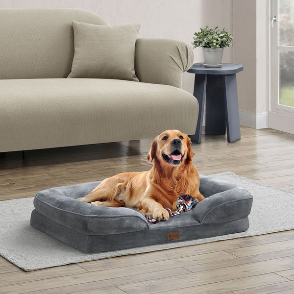 Hundebett Sheena L Orthopädisches Haustierbett Grau