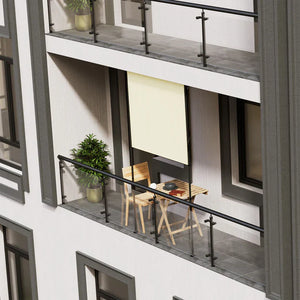 Senkrechtmarkise Barbados 150x310 cm Beige