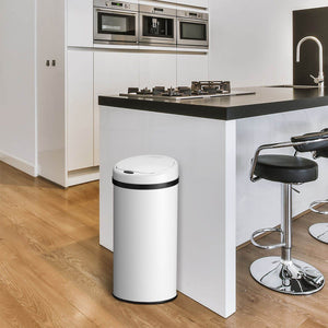 Automatischer Mülleimer mit Sensor - 40L Weiss