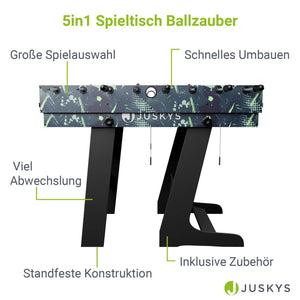 5in1 Multi-Spieltisch Ballzauber
