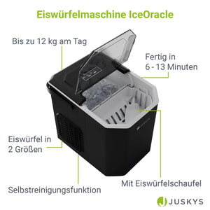 Eiswürfelmaschine IceOracle in Schwarz