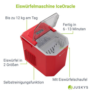 Eiswürfelmaschine IceOracle in Rot