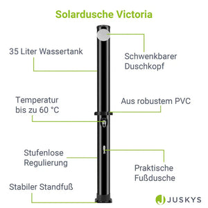 Gartendusche Solardusche Victoria 35 Liter Tank
