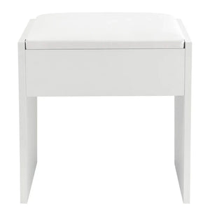 Schminkhocker Melly in Weiss