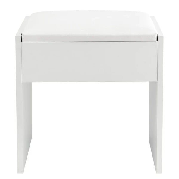 Schminkhocker Melly in Weiss