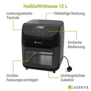 Heißluftfritteuse Airfryer 12L mit 10 Programmen