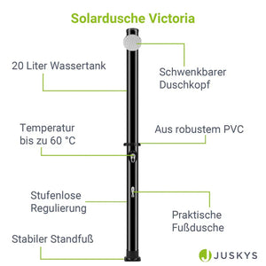 Gartendusche Solardusche Victoria 20 Liter Tank