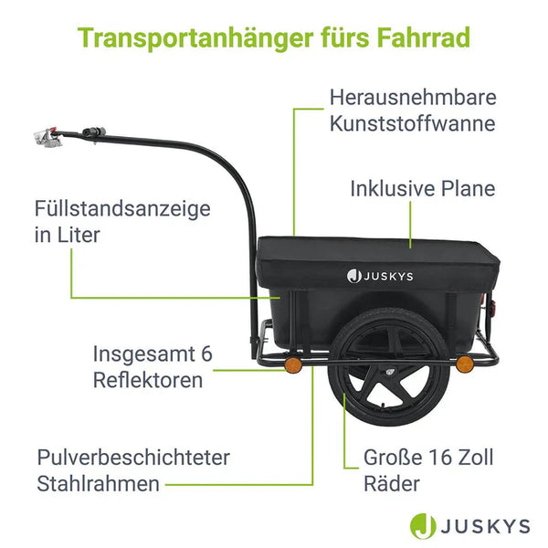 Fahrradanhänger 90 Liter Transportanhänger