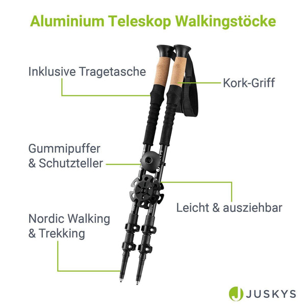 Nordic Walking Stöcke - Schwarz