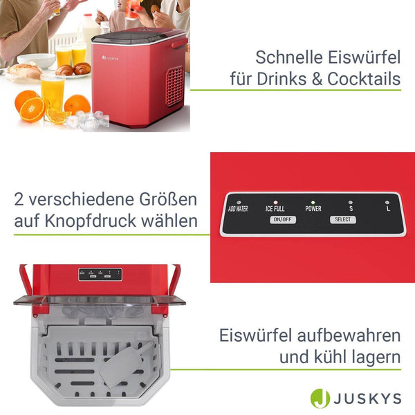 Eiswürfelmaschine IceOracle in Rot